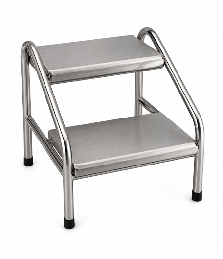 Marche-pieds en acier inox 2 marches